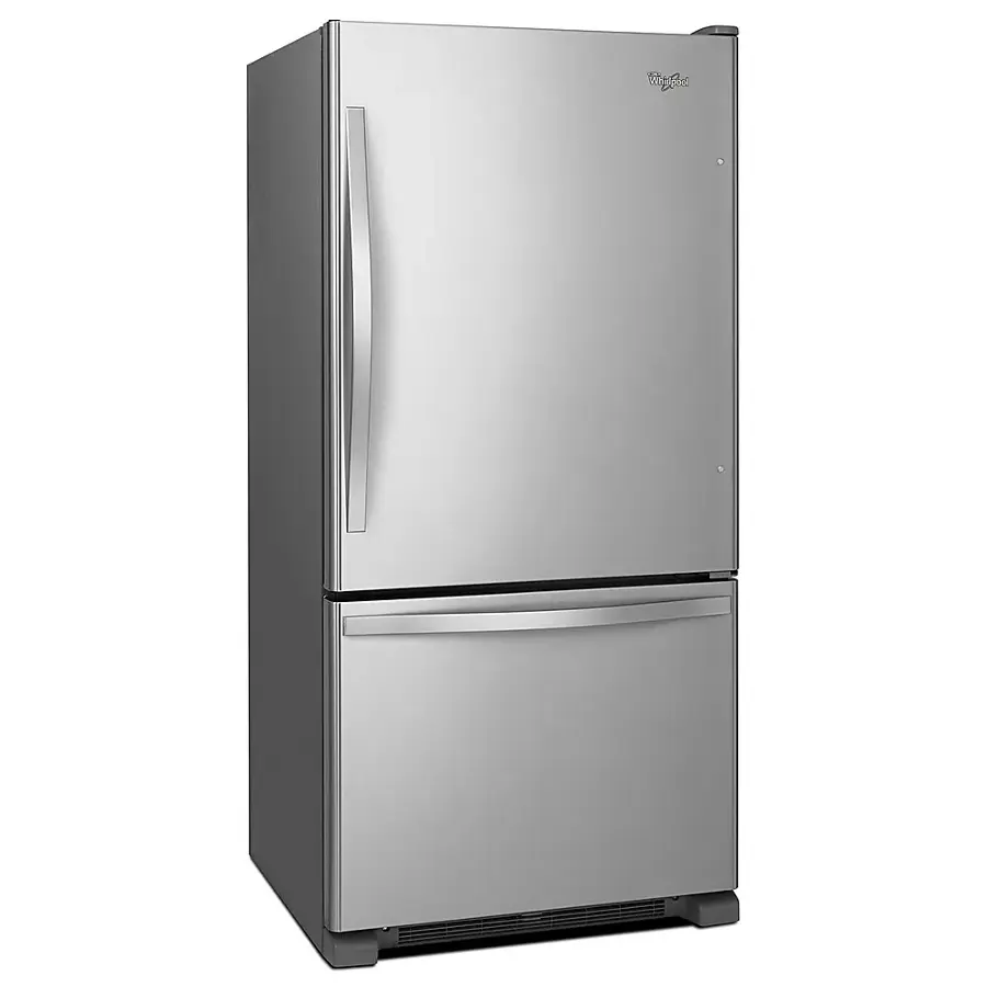 Alt View 5. Whirlpool - 21.9 Cu. Ft. Bottom-Freezer Refrigerator - Stainless steel.