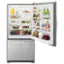 Left. Whirlpool - 21.9 Cu. Ft. Bottom-Freezer Refrigerator - Stainless steel.