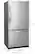 Alt View 3. Whirlpool - 18.7 Cu. Ft. Bottom-Freezer Refrigerator with Spillguard Glass Shelves - Monochromatic Stainless Steel.
