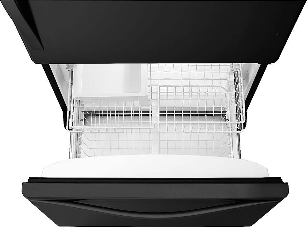 Alt View 11. Whirlpool - 22 Cu. Ft. Bottom-Freezer Refrigerator with SpillGuard Glass Shelves - Black.