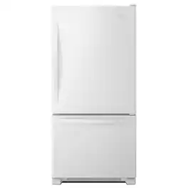 Whirlpool - 18.7 Cu. Ft. Bottom-Freezer Refrigerator with Spillguard Glass Shelves - White