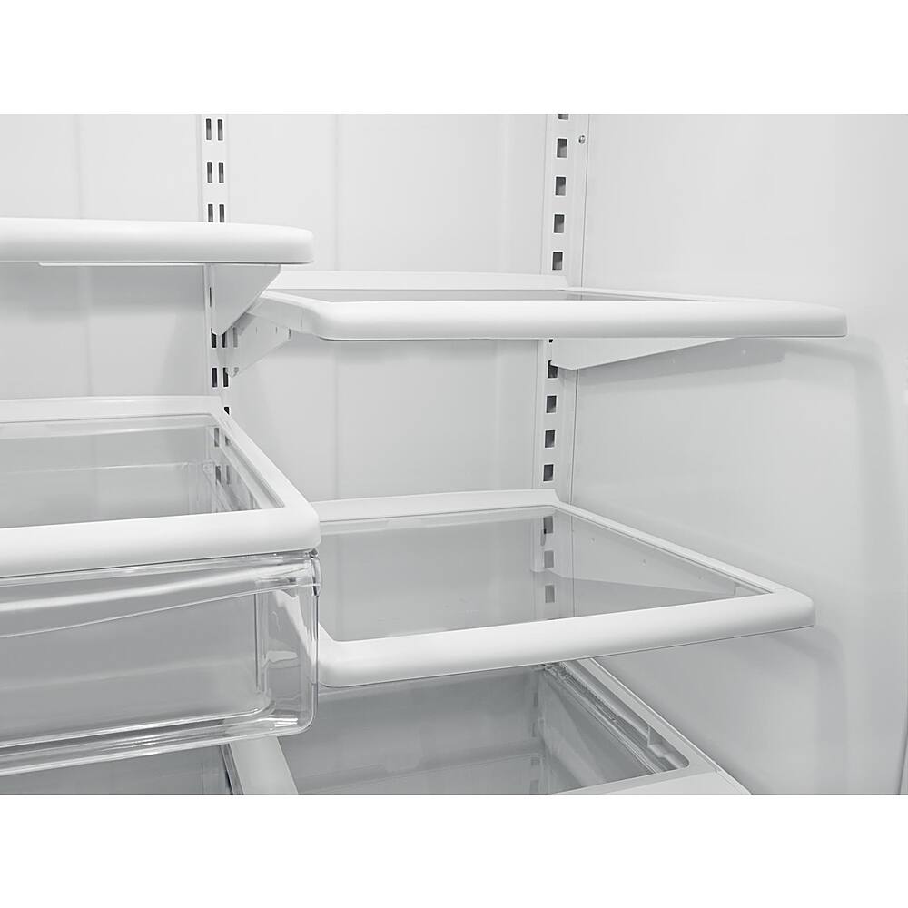 Alt View 11. Whirlpool - 18.7 Cu. Ft. Bottom-Freezer Refrigerator with Spillguard Glass Shelves - White.
