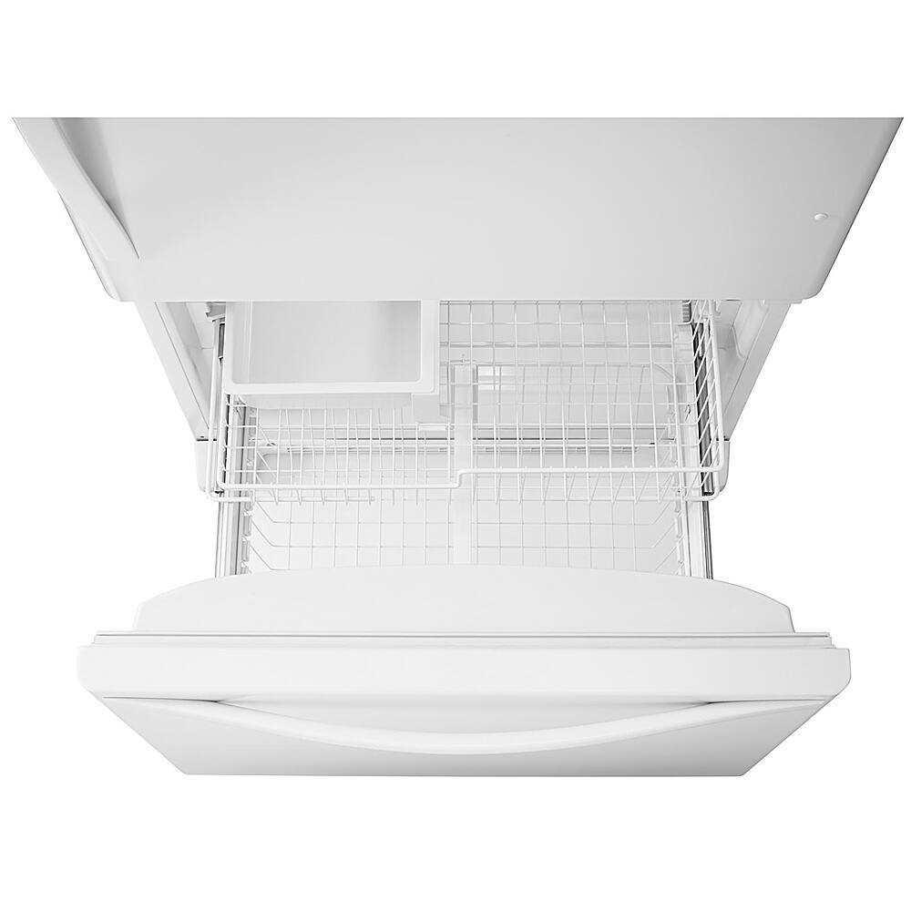 Alt View 1. Whirlpool - 18.7 Cu. Ft. Bottom-Freezer Refrigerator with Spillguard Glass Shelves - White.