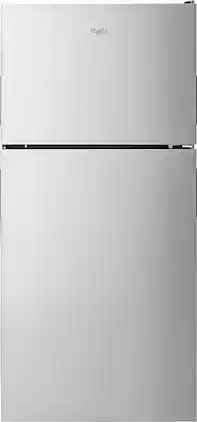 Whirlpool - 18.2 Cu. Ft. Top-Freezer Refrigerator - Stainless Steel