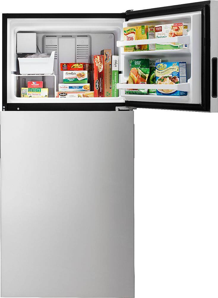 Alt View 11. Whirlpool - 18.2 Cu. Ft. Top-Freezer Refrigerator - Stainless Steel.