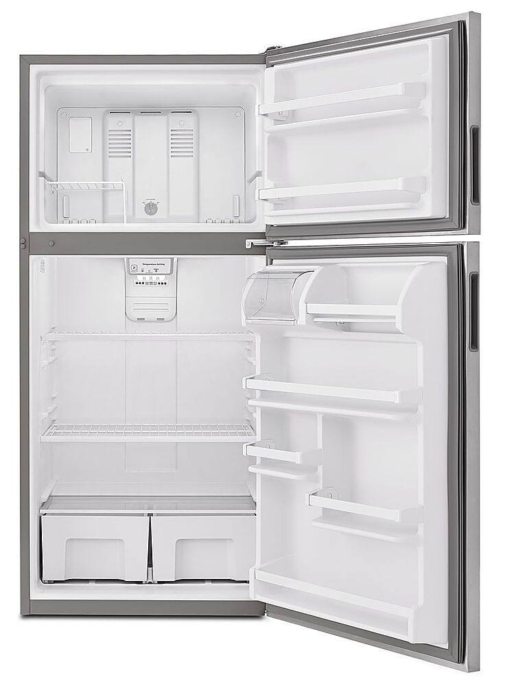 Alt View 1. Amana - 18.2 Cu. Ft. Top-Freezer Refrigerator - Stainless steel.