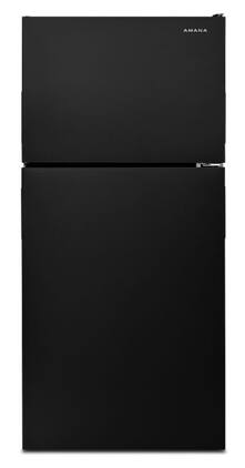 Amana - 18.2 Cu. Ft. Top-Freezer Refrigerator - Black