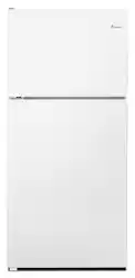 Amana - 18 Cu. Ft. Top-Freezer Refrigerator - White - Front_Zoom