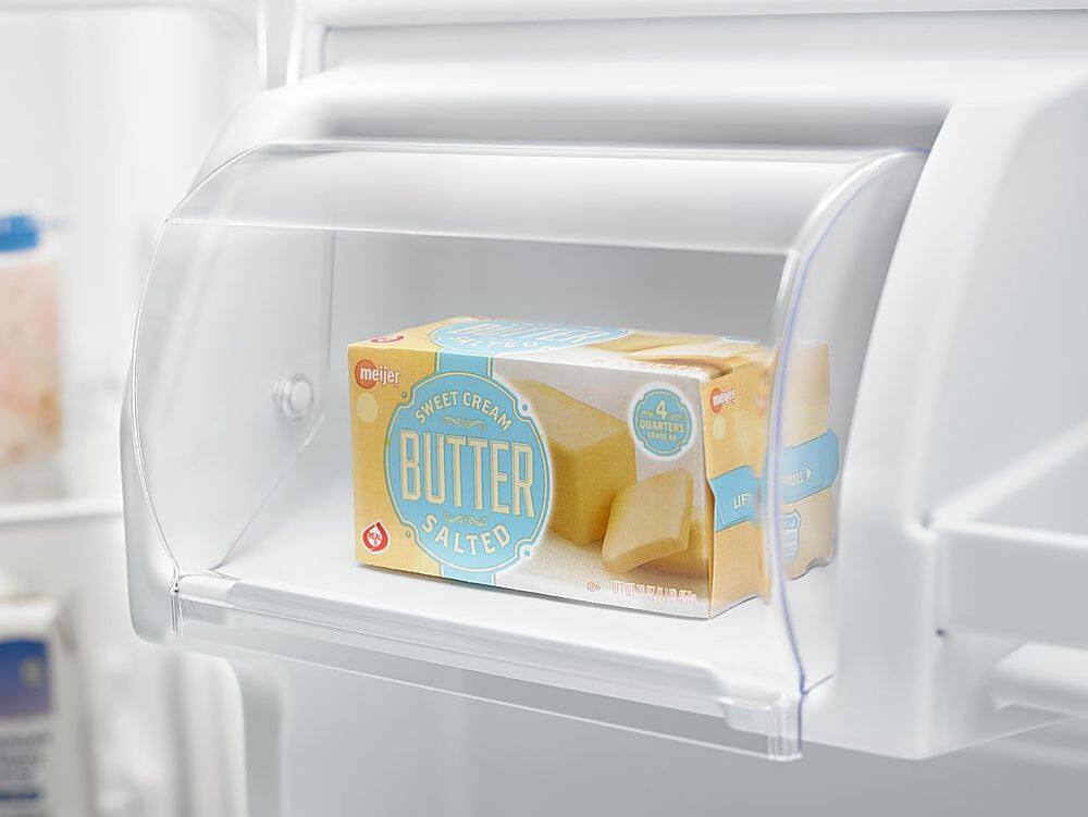 Alt View 14. Amana - 18 Cu. Ft. Top-Freezer Refrigerator - White.