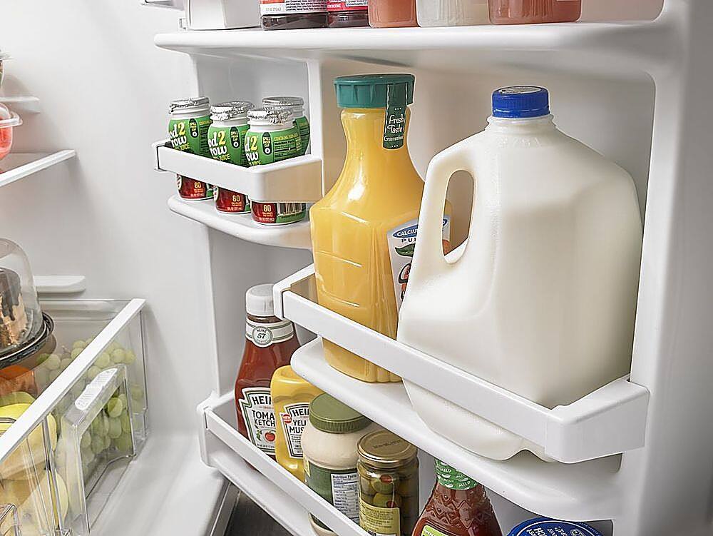 Alt View 15. Amana - 18 Cu. Ft. Top-Freezer Refrigerator - White.