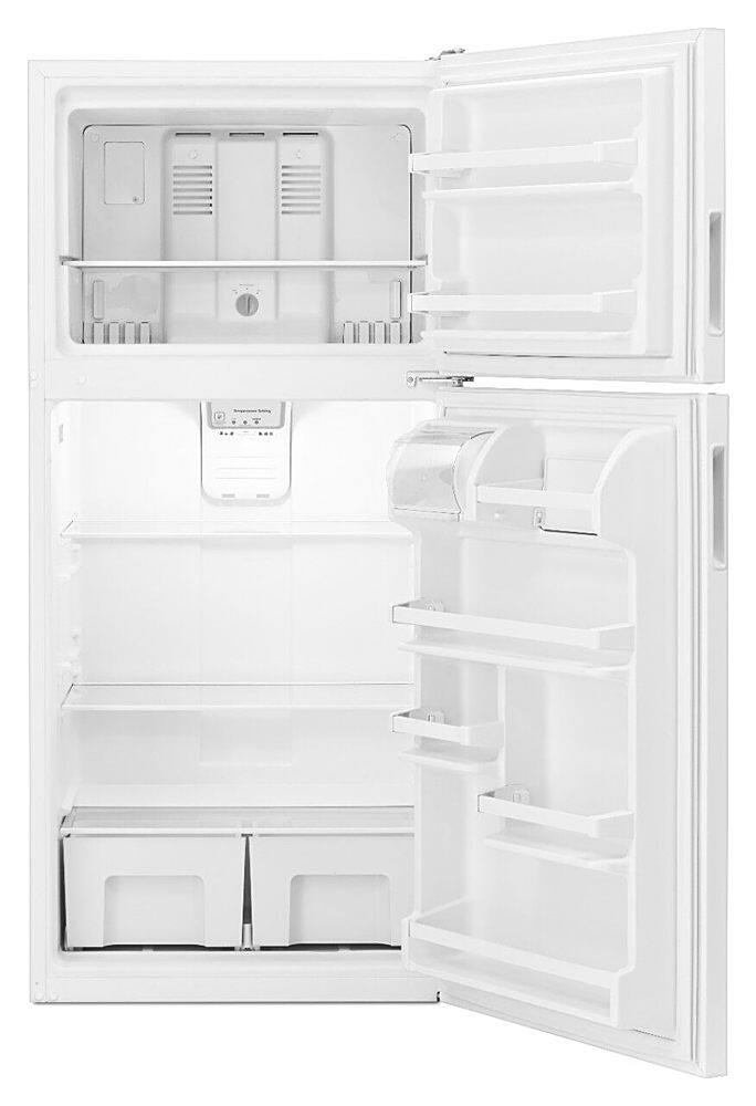 Alt View 1. Amana - 18 Cu. Ft. Top-Freezer Refrigerator - White.