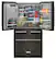 Alt View 2. KitchenAid - 25.8 Cu. Ft. 5-Door French Door Refrigerator - Black Stainless Steel with Printshield Finish.