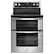 Front. Whirlpool - 6.7 Cu. Ft. Self-Cleaning Freestanding Double Oven Electric Convection Range - Stainless steel.