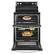 Left. Whirlpool - 6.7 Cu. Ft. Self-Cleaning Freestanding Double Oven Electric Convection Range - Stainless steel.