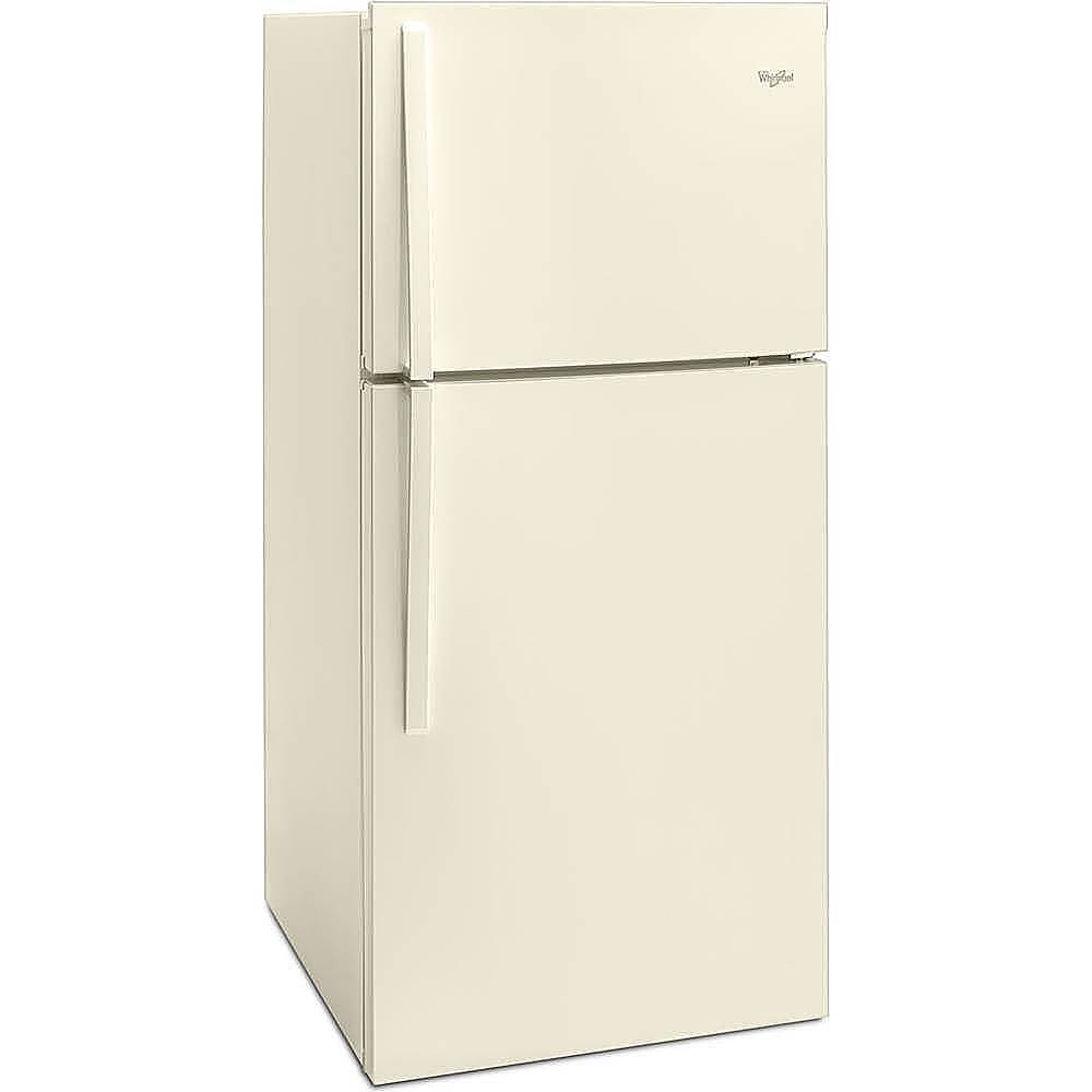 Angle. Whirlpool - 19.2 Cu. Ft. Top-Freezer Refrigerator - Biscuit.