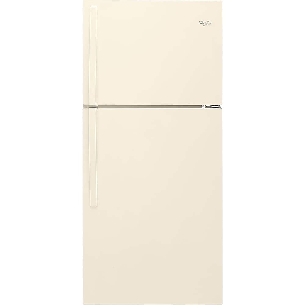 Whirlpool - 19.2 Cu. Ft. Top-Freezer Refrigerator - Biscuit - Front_Zoom