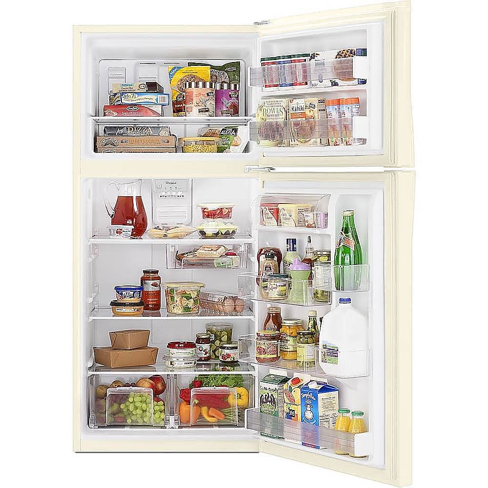 Alt View 2. Whirlpool - 19.2 Cu. Ft. Top-Freezer Refrigerator - Biscuit.