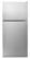 Front. Amana - 18 Cu. Ft. Top-Freezer Refrigerator - Stainless steel.