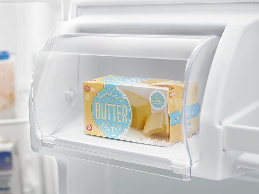 Alt View 14. Amana - 18 Cu. Ft. Top-Freezer Refrigerator - Stainless steel.