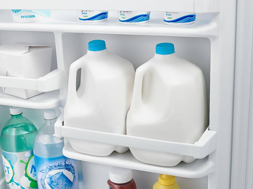 Alt View 16. Amana - 18 Cu. Ft. Top-Freezer Refrigerator - Stainless steel.