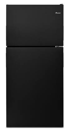 Amana - 18 Cu. Ft. Top-Freezer Refrigerator - Black