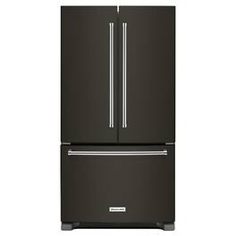 KitchenAid - 25 cu. ft. French Door Refrigerator with Interior Water Dispenser - Black Stainless Steel