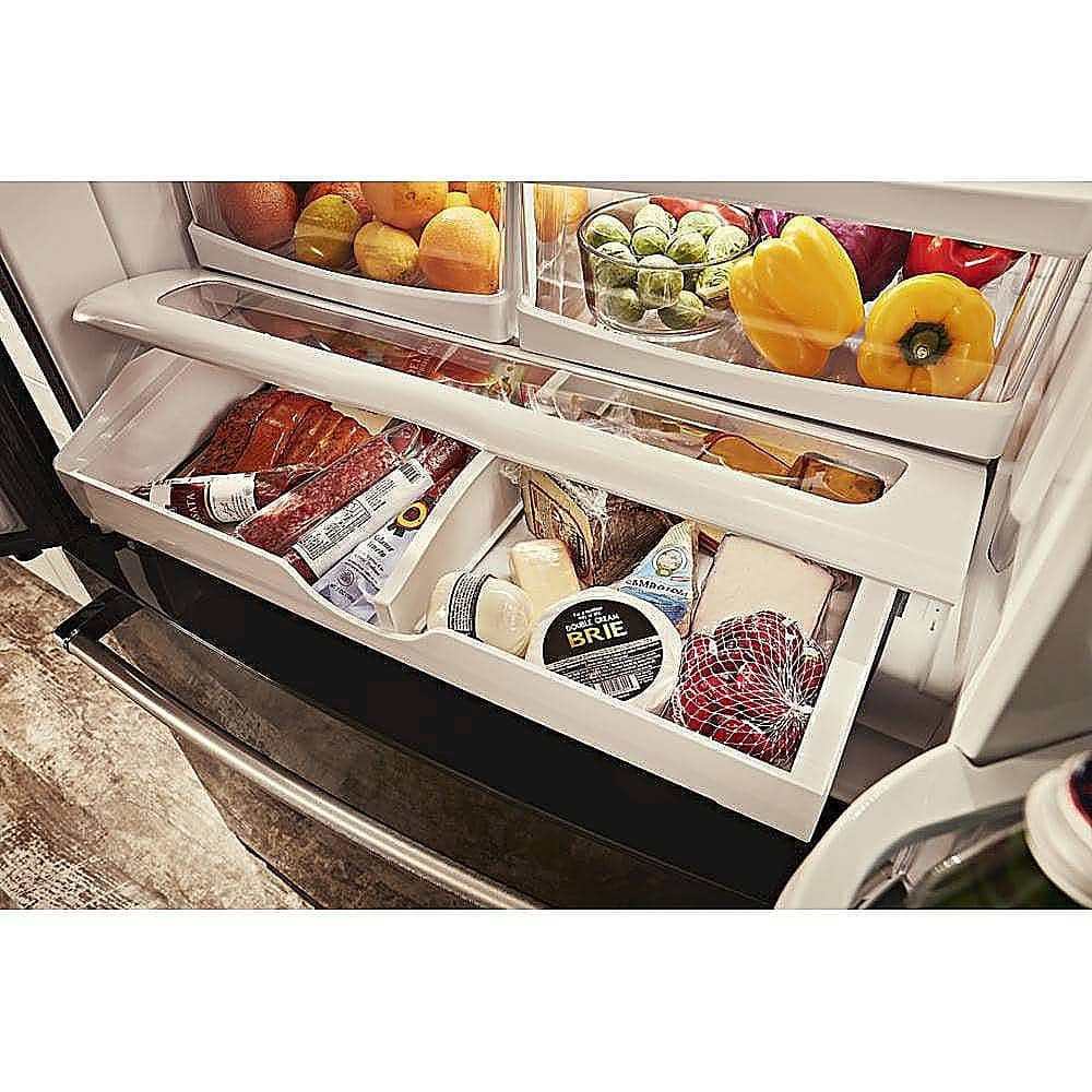 KitchenAid 20 Cu. Ft. French Door Counter-Depth Refrigerator Black ...