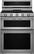 Front. KitchenAid - 6.0 Cu. Ft. Self-Cleaning Free-Standing Double Oven Gas Convection Range - Stainless steel.