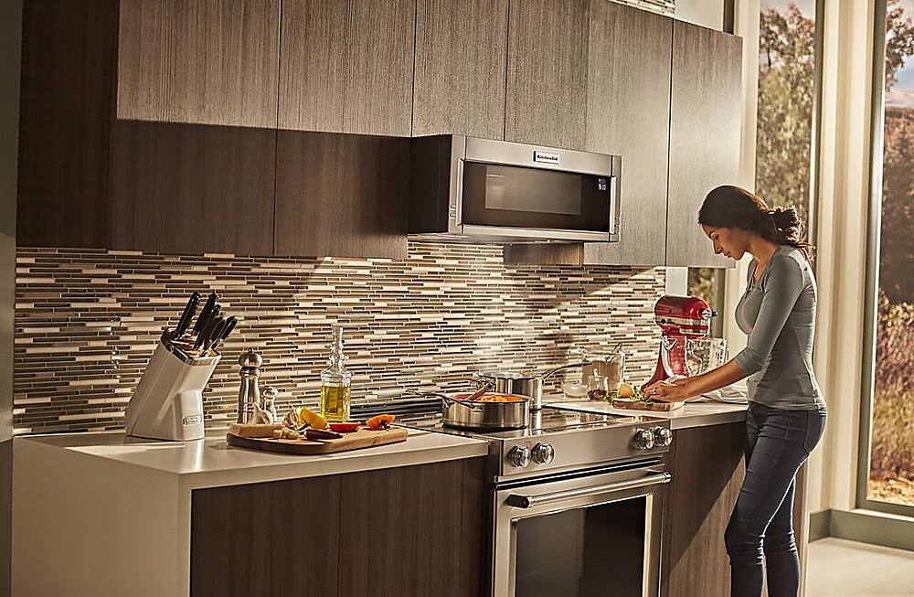 Alt View 20. KitchenAid - 6.4 Cu. Ft. Self-Cleaning Slide-In Electric Convection Range - Stainless steel.