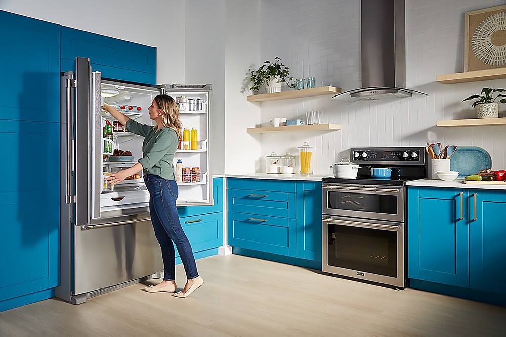 Alt View 20. Maytag - 24.7 Cu. Ft. French Door Refrigerator - Fingerprint Resistant Stainless Steel.