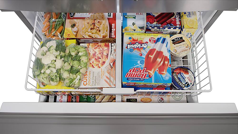 Alt View 3. Maytag - 24.7 Cu. Ft. French Door Refrigerator - Fingerprint Resistant Stainless Steel.