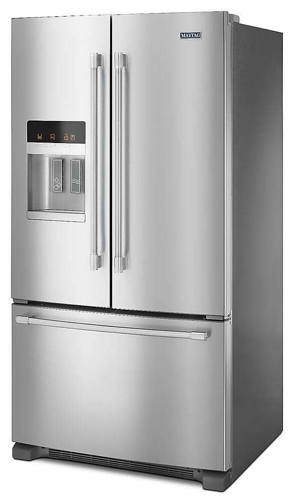 Alt View 4. Maytag - 24.7 Cu. Ft. French Door Refrigerator - Fingerprint Resistant Stainless Steel.