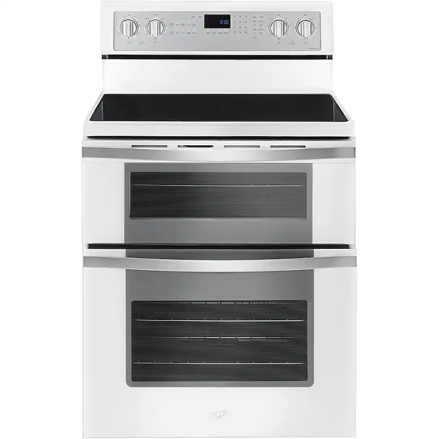 Whirlpool 6.7 Cu. Ft. Self Cleaning Freestanding Double Oven Electric ...