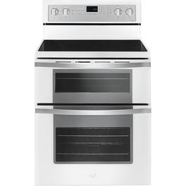 Whirlpool - 6.7 Cu. Ft. Self-Cleaning Freestanding Double Oven Electric Convection Range - White