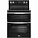 Front. Whirlpool - 6.7 Cu. Ft. Self-Cleaning Freestanding Double Oven Electric Convection Range - Black.