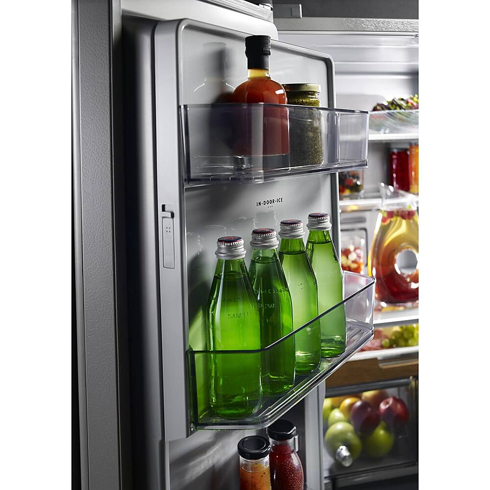 Alt View 13. KitchenAid - 23.8 Cu. Ft. French Door Counter-Depth Refrigerator - PrintShield stainless.