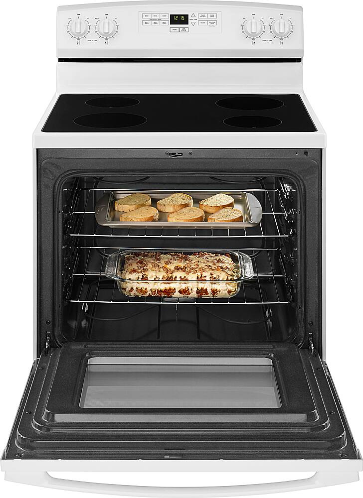 Alt View 11. Amana - 4.8 Cu. Ft. Freestanding Electric Range - White.