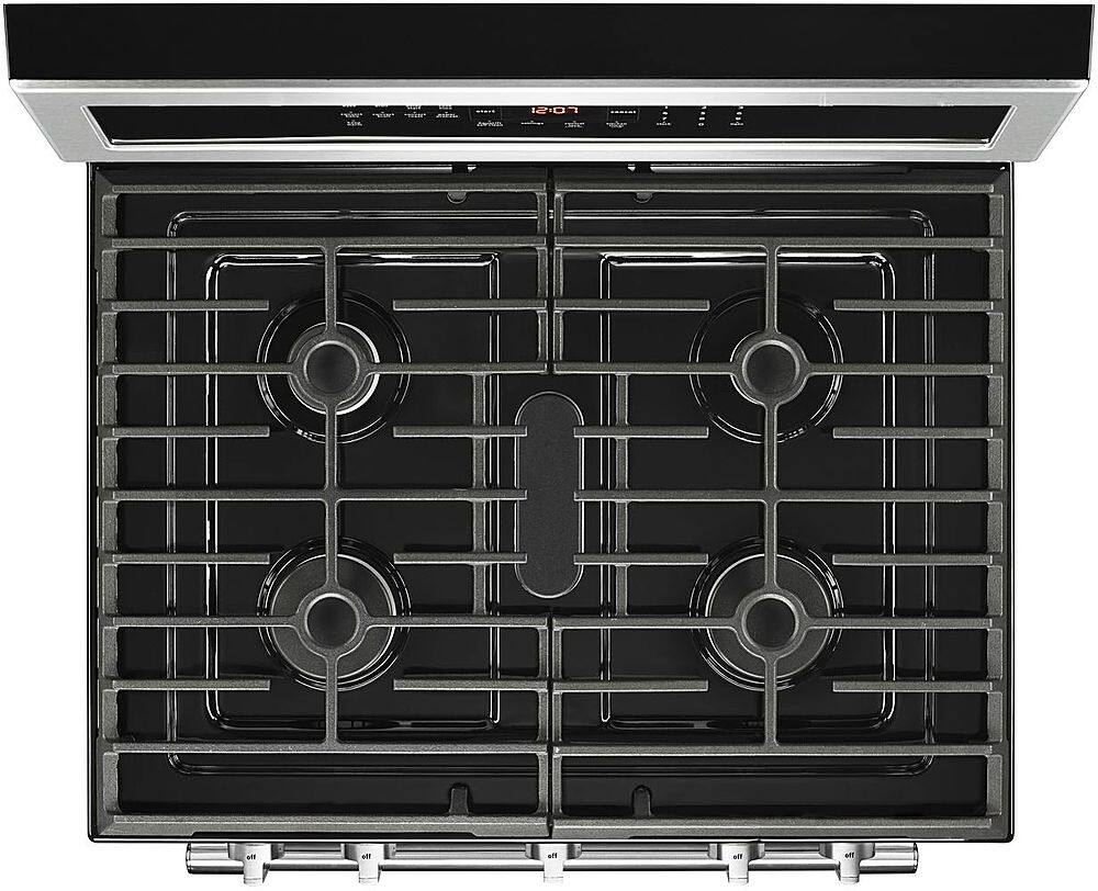Alt View 20. Maytag - 5.8 Cu. Ft. Self-Cleaning Freestanding Fingerprint Resistant Gas Convection Range - Fingerprint Resistant Stainless Steel.