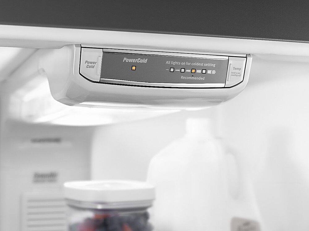 Alt View 13. Maytag - 21.2 Cu. Ft. Top-Freezer Refrigerator - Fingerprint Resistant Stainless Steel.