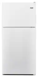 Maytag - 20.5 Cu. Ft. Top-Freezer Refrigerator - White - Front_Zoom