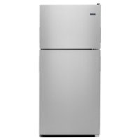 Maytag - 18.1 Cu. Ft. Top-Freezer Refrigerator - Stainless Steel - Front_Zoom
