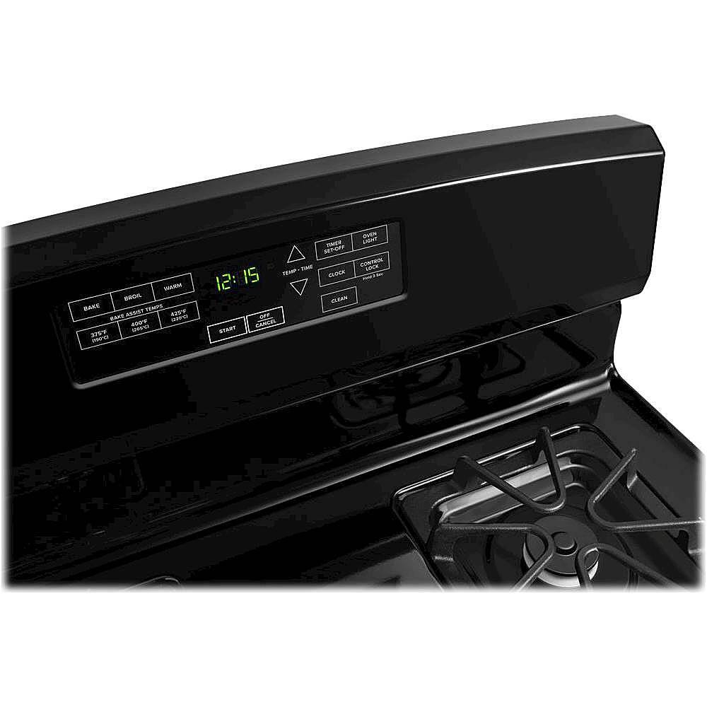 Alt View 1. Amana - 5.0 Cu. Ft. Self-Cleaning Freestanding Gas Range - Black.