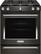 Front. KitchenAid - 5.8 Cu. Ft. Slide-In Gas Convection Range - Black Stainless Steel with Printshield Finish.