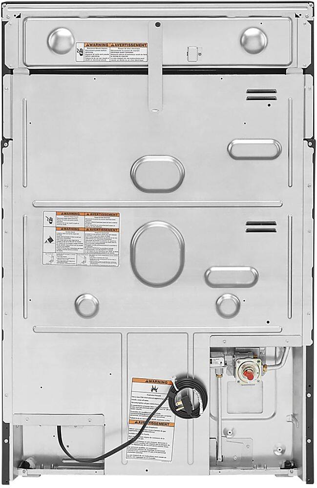 Alt View 13. KitchenAid - 6.0 Cu. Ft. Self-Cleaning Freestanding Double Oven Gas Convection Range - Black Stainless Steel with Printshield Finish.