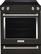 Front. KitchenAid - 6.4 Cu. Ft. Self-Cleaning Slide-In Electric Convection Range - Black Stainless Steel with Printshield Finish.
