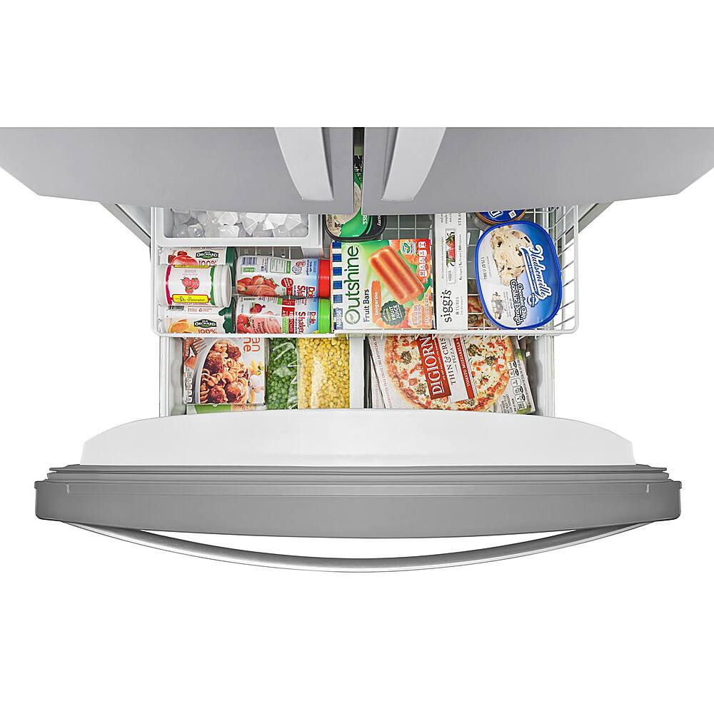 Alt View 1. Whirlpool - 25.2 Cu. Ft. French Door Refrigerator with Internal Water Dispenser - Fingerprint Resistant Stainless Steel.