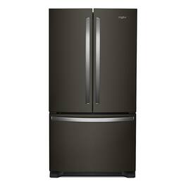 Whirlpool - 25.2 Cu. Ft. French Door Refrigerator with Internal Water Dispenser - Black Stainless Steel