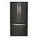Front. Whirlpool - 25.2 Cu. Ft. French Door Refrigerator with Internal Water Dispenser - Black Stainless Steel with Printshield Finish.
