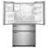 Angle. Whirlpool - 24.5 Cu. Ft. 4-Door French Door Refrigerator - Fingerprint Resistant Stainless Steel.