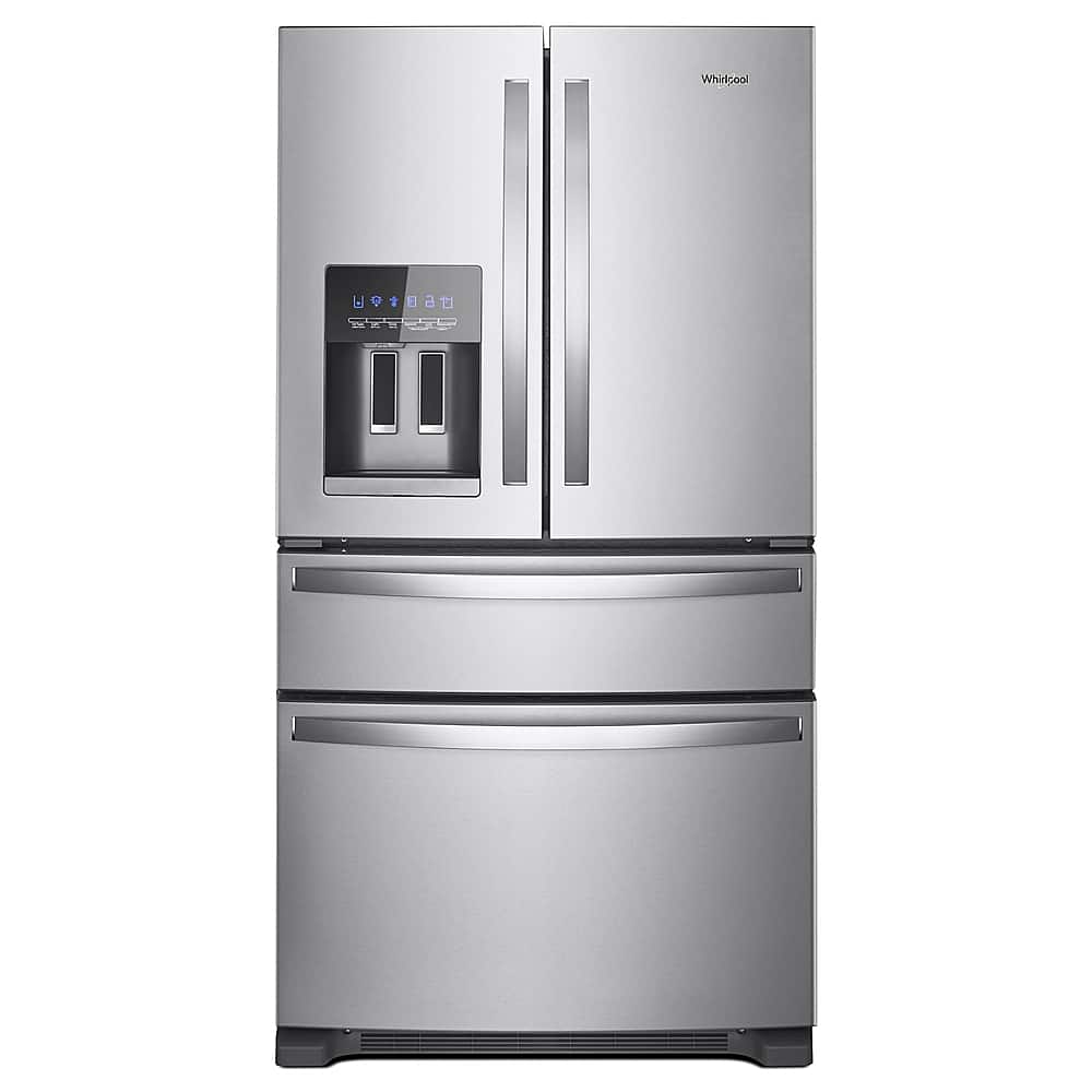 Whirlpool - 24.5 Cu. Ft. 4-Door French Door Refrigerator - Stainless Steel - Front_Zoom